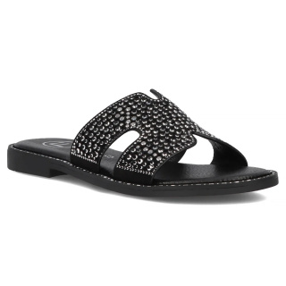 Klapki damskie Filippo DK6973/25 BK czarny