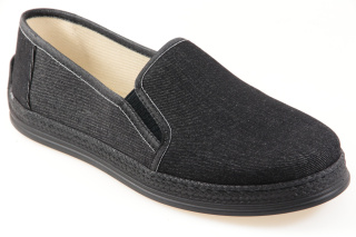 Espadryle męskie materiałowe Comfort D167204 czarny