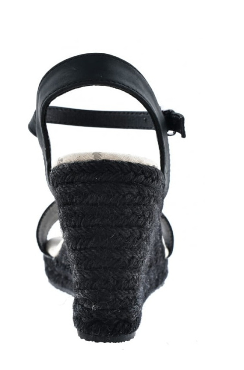 Sandały damskie espadryle na koturnie Big Star LL274877 czarny Sandały damskie espadryle na koturnie Big Star LL274877 czarny
