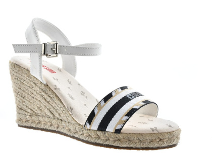 Sandały damskie espadryle na koturnie Big Star LL274878 biały