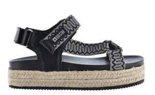 Sandały damskie espadryle na platformie Big Star JJ274940 czarny