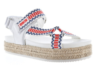 Sandały damskie espadryle na platformie Big Star JJ274941 biały