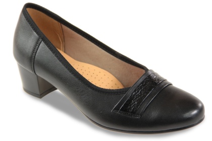 Skórzane półbuty damskie Monax MK3 czarny