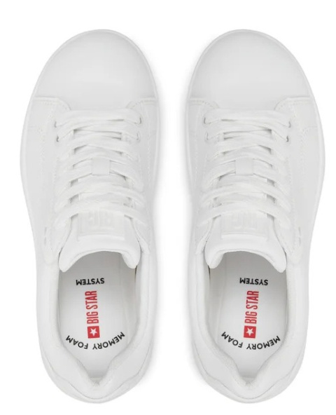 Sneakersy damskie MEMORY FOAM SYSTEM BIG STAR NN274458 bały Sneakersy damskie MEMORY FOAM SYSTEM BIG STAR NN274458 bały