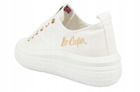 Trampki damskie na masywnej podeszwie Lee Cooper LCW-24-44-2462 biały Trampki damskie na masywnej podeszwie Lee Cooper LCW-24-44-2462 biały