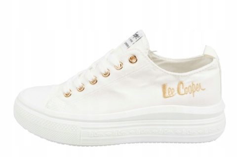 Trampki damskie na masywnej podeszwie Lee Cooper LCW-24-44-2462 biały Trampki damskie na masywnej podeszwie Lee Cooper LCW-24-44-2462 biały