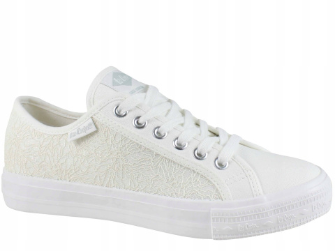 Trampki damskie na masywnej podeszwie Lee Cooper LWC-25-31-3422 biały