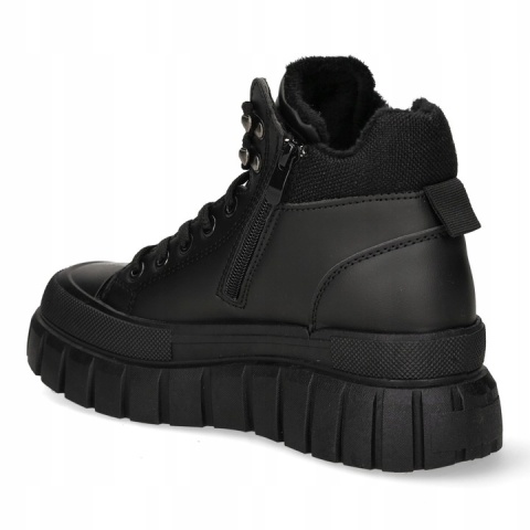 Botki amskie 24BT26-7376 czarny