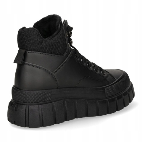 Botki amskie 24BT26-7376 czarny