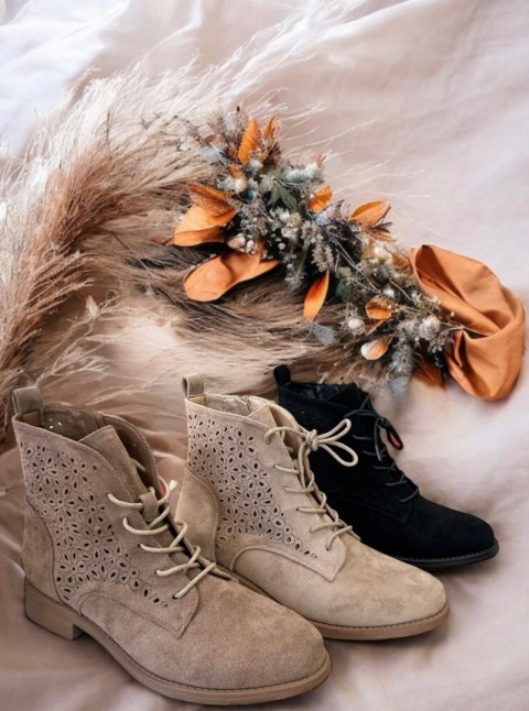 Botki damskie Cabin H2319-2 Khaki