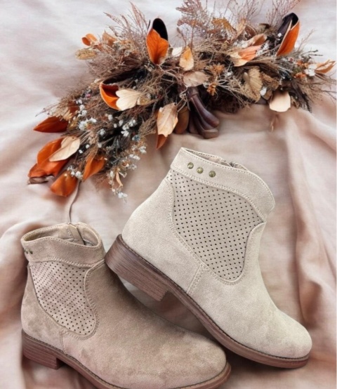 Botki damskie Cabin H2430-4 beż