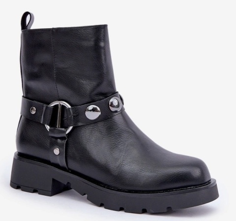 Botki damskie Evento 24BT35-7856 czarny