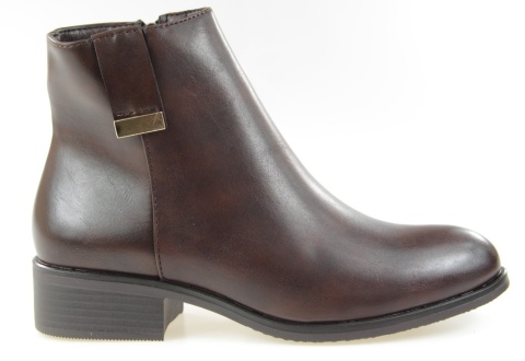 Botki damskie M. Daszyński MR2458-3 brąz