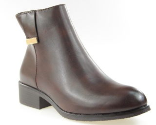 Botki damskie M. Daszyński MR2458-3 brąz