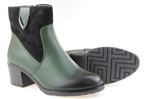 Botki damskie M. Daszyński SA128-39 zielony