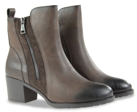 Botki damskie M. Daszyński SA128-52 brąz