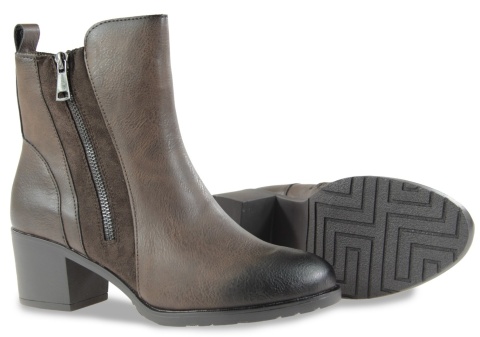 Botki damskie M. Daszyński SA128-52 brąz