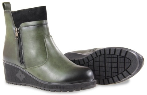 Botki damskie M.Daszyński SA207-3 zielony