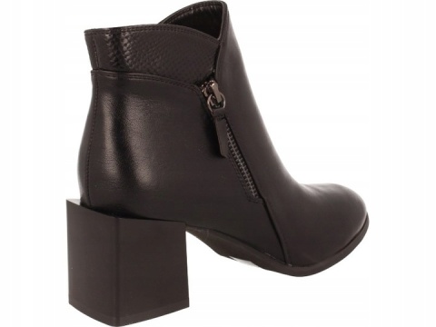 Botki damskie M. Daszyński SA217-11 czarny