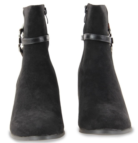 Botki damskie M. Daszyński SA217-13 czarny zamsz