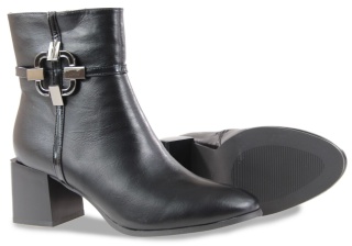 Botki damskie M. Daszyński SA217-13 czarny