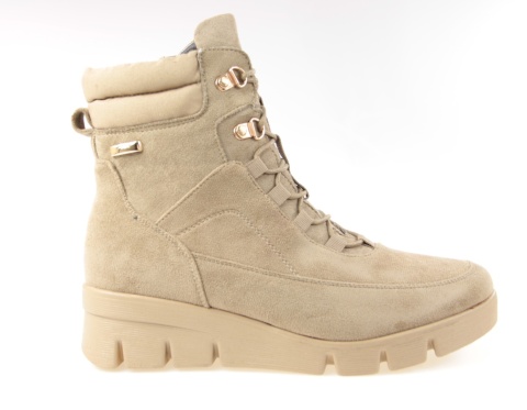 Botki damskie na platformie M. Daszyński MR23109A-3 beż