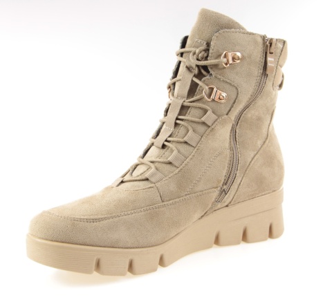 Botki damskie na platformie M. Daszyński MR23109A-3 beż