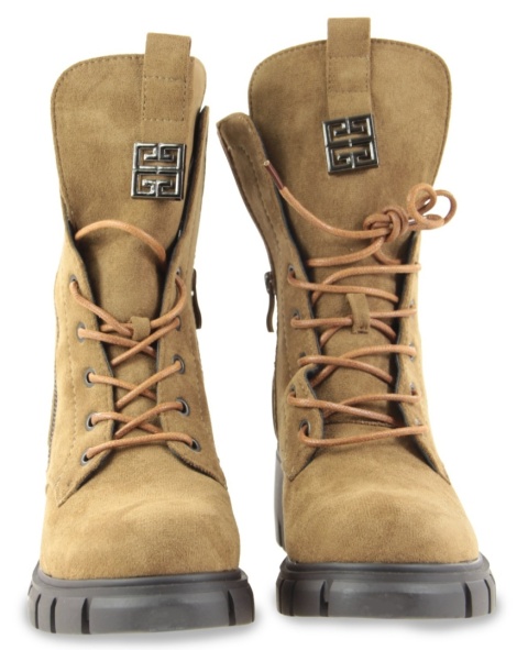 Botki workery damskieM. Daszyński MR2038-48 brąz