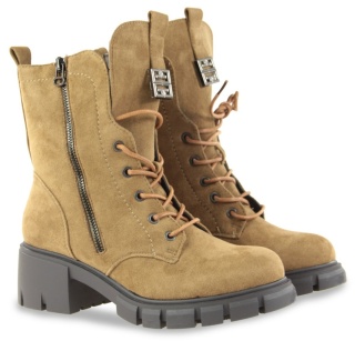 Botki workery damskieM. Daszyński MR2038-48 brąz