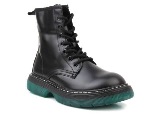 Glany damskie News 22BT35-5079 czarny/zielony