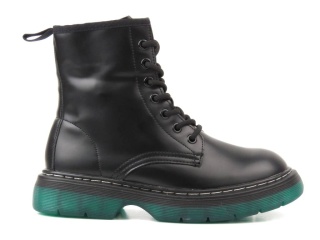 Glany damskie News 22BT35-5079 czarny/zielony