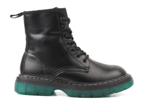 Glany damskie News 22BT35-5079 czarny/zielony