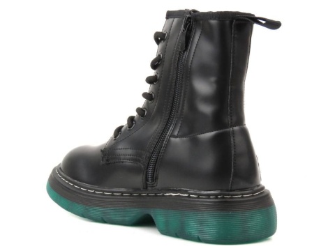 Glany damskie News 22BT35-5079 czarny/zielony