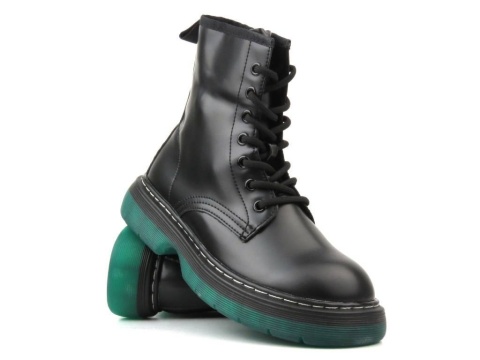 Glany damskie News 22BT35-5079 czarny/zielony