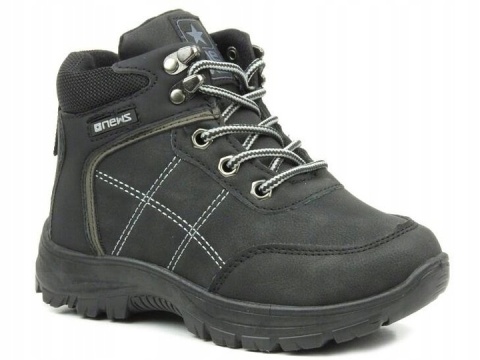 Obuwie dziecięce zimowe News 23DZ26-5241 czarny