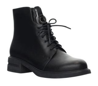 Skórzane botki damskie Evento 24BT15-7454 czarny