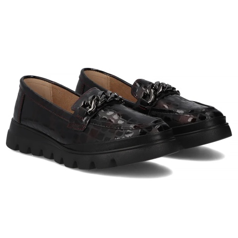 Skórzane półbuty damskie Filippo DP6467/25 BG bordo