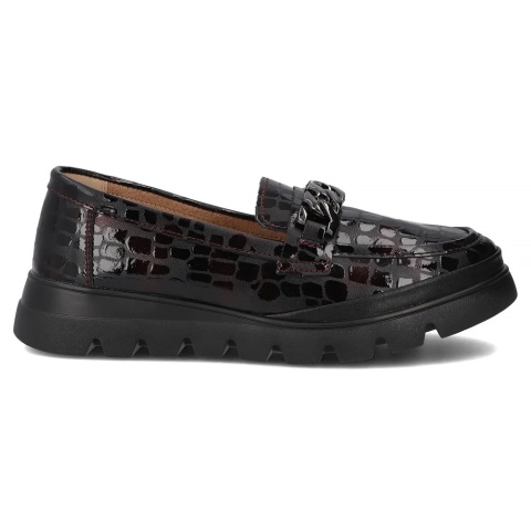 Skórzane półbuty damskie Filippo DP6467/25 BG bordo