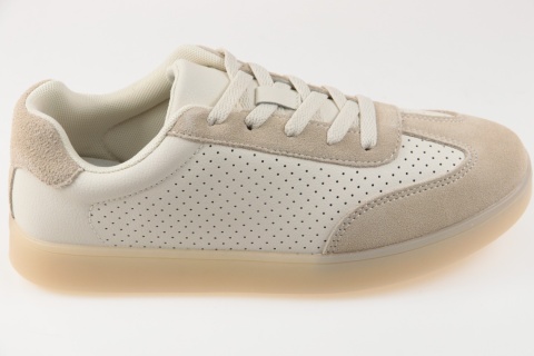 Skórzane sneakersy damskie Sergio Leone SP-118 beż