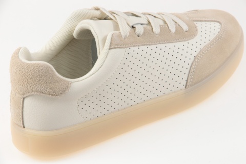 Skórzane sneakersy damskie Sergio Leone SP-118 beż