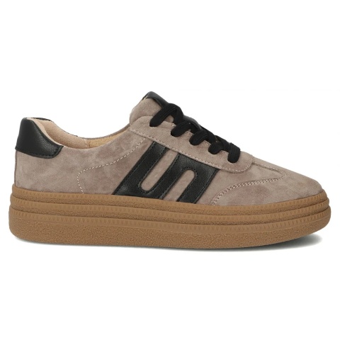 Skórzane sneakersy damskie na platformie Filippo DP7114/25 TP