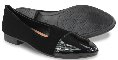 Baleriny damskie 3610-3 czarny