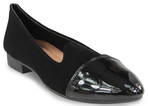 Baleriny damskie 3610-3 czarny