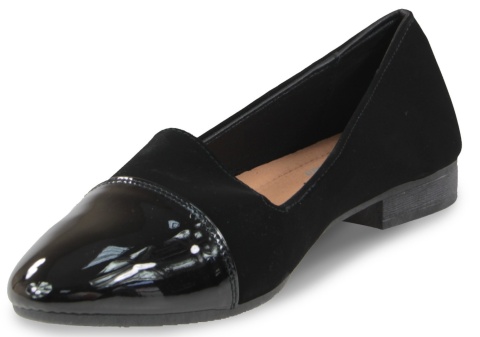 Baleriny damskie 3610-3 czarny