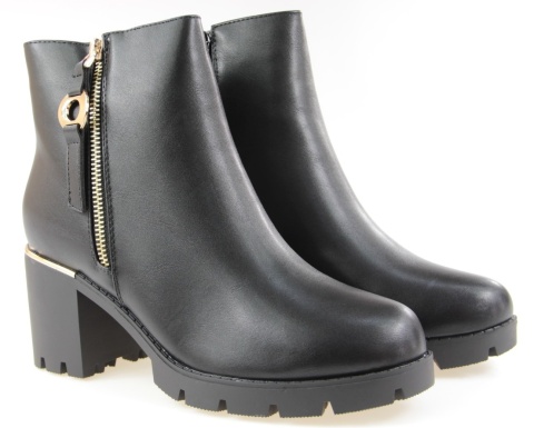 Botki damskie Cabin H2417A czarny