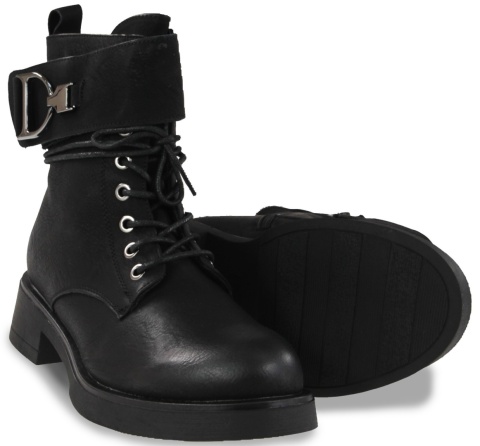 Botki damskie Evento 24BT35-7806 czarny