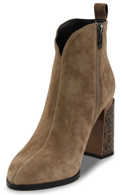 Skórzane botki damskie Evento 25BT24-9210 brąz