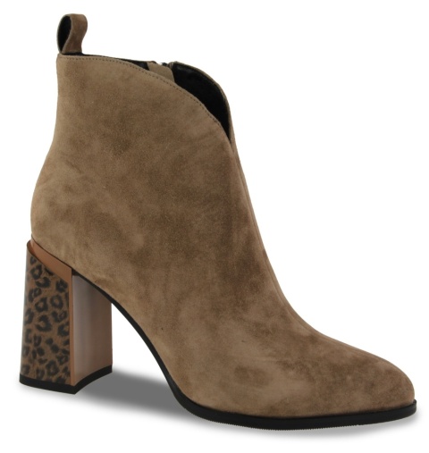 Skórzane botki damskie Evento 25BT24-9210 brąz