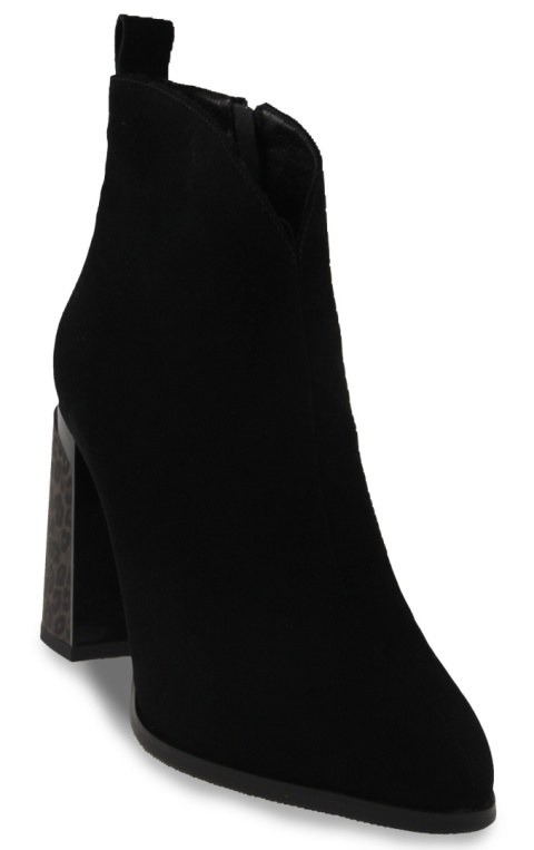 Skórzane botki damskie Evento 25BT24-9210 czarny