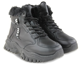 Botki damskie Evento 25BT26-9121 czarny